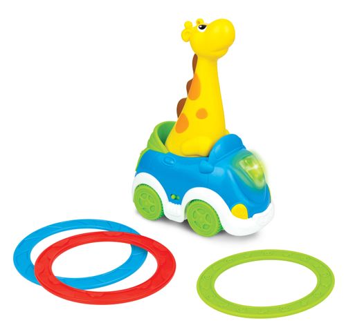 Veículo com Luz e Som - Girafa com Argolinhas - Winfun