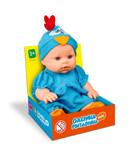 Mini Boneca - Galinha Pintadinha Baby - 23 cm - Roma