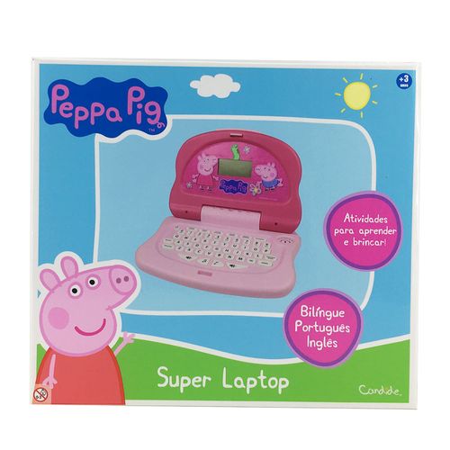 Laptop Infantil - Bilíngue - Peppa Pig Peppa Tech - Candide