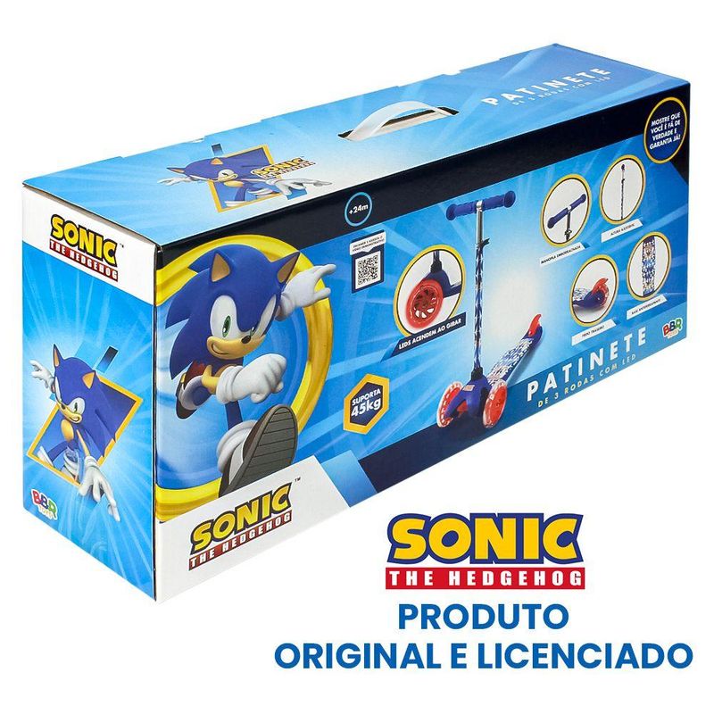 BBRS007---Patinete-Infantil-com-3-Rodas-com-Luz---Sonic-The-Hedgehog---Azul---BBR-Toys-8