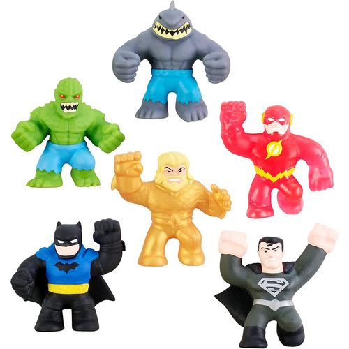 Conjunto Mini Figuras Elásticas - Mega Pack 6 - DC Comics - Goo Jit Zu - 06 cm - Sunny