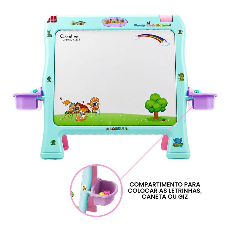 Lousa-Infantil-2-em-1---Quadro-Magnetico-e-Quadro-Negro---Imagina-Kids---BBR-Toys-3
