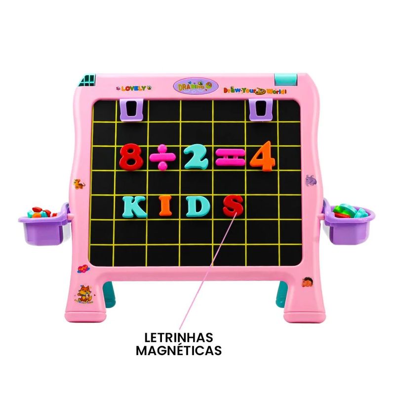Lousa-Infantil-2-em-1---Quadro-Magnetico-e-Quadro-Negro---Imagina-Kids---BBR-Toys-4