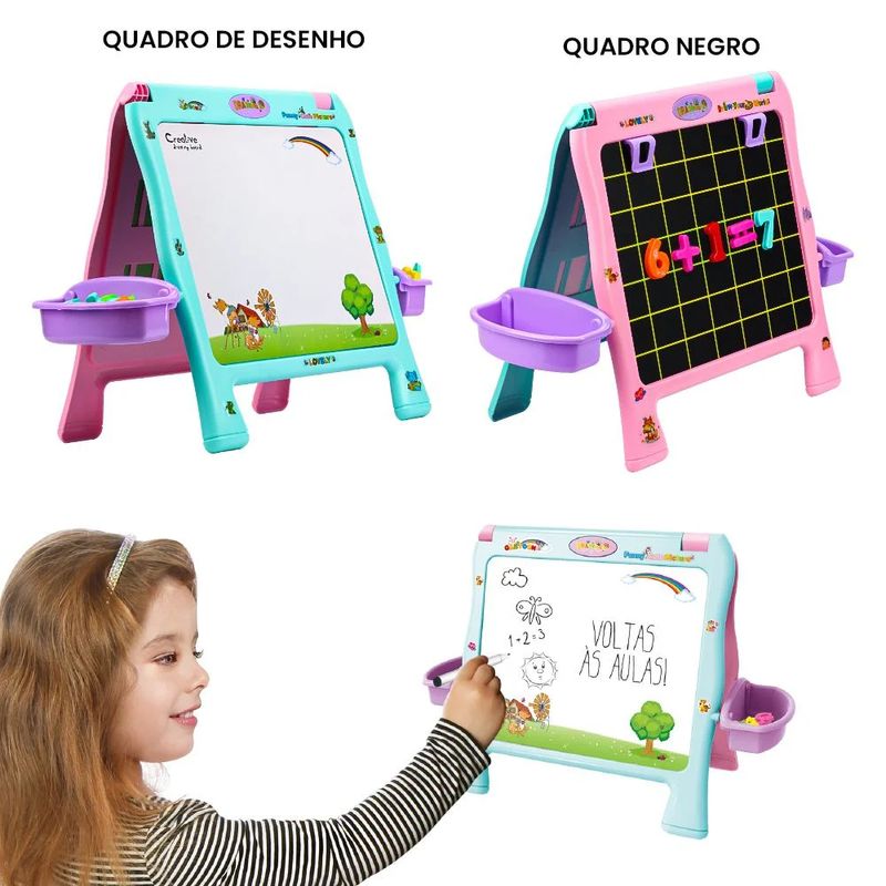 Lousa-Infantil-2-em-1---Quadro-Magnetico-e-Quadro-Negro---Imagina-Kids---BBR-Toys-8