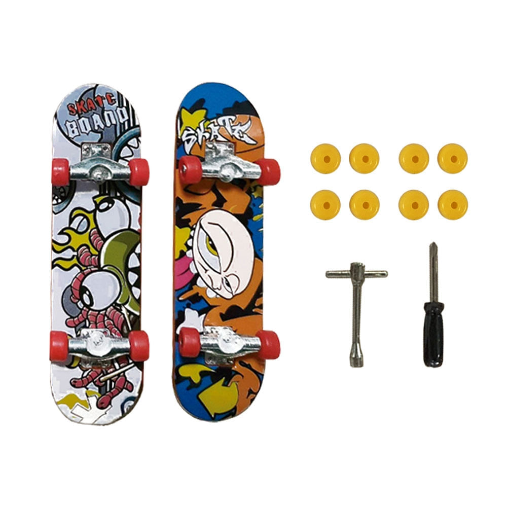 Conjunto Skate de Dedo - Pro Deck - Sortido - Multikids