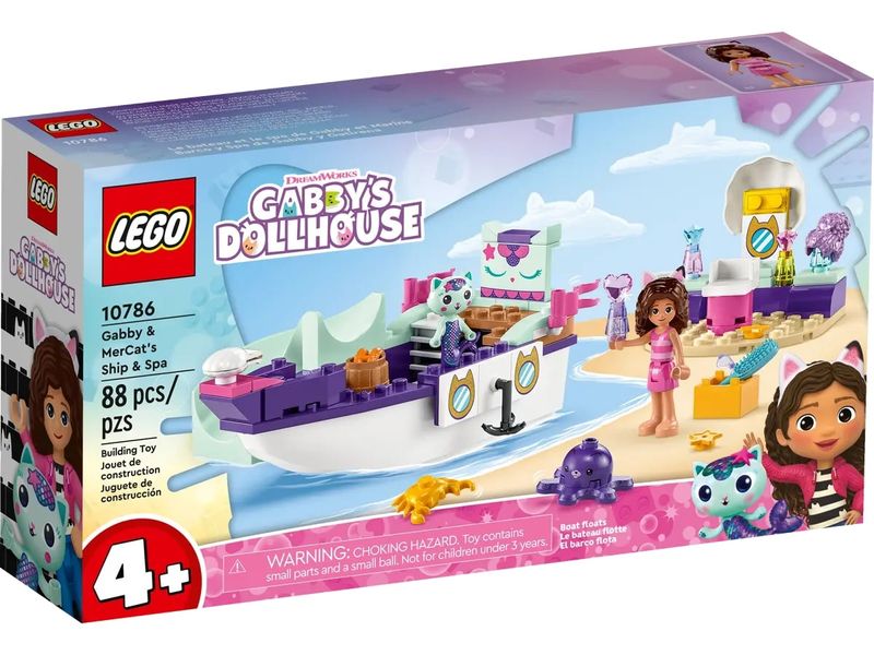 LEGO-Casa-da-Gabby---Navio-e-Spa-da-Gabby-e-Sereiata---88-Pecas---10786-1