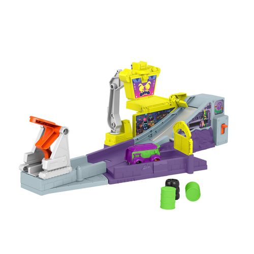 Pista com Carrinho Batwheels - QG de Lançamento Legion of Zoom - DC - Fisher-Price