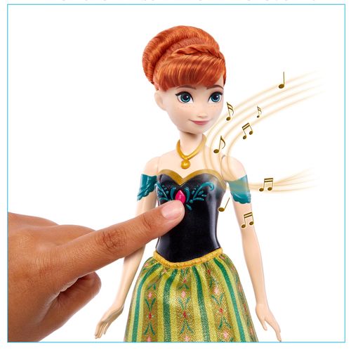 Boneca Princesa Disney - Anna Musical - Canta Uma Vez na Eternidade - Frozen - 100 Anos - 30 cm - Mattel