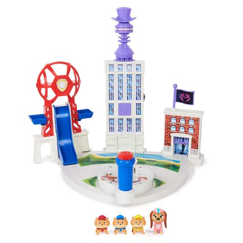 Playset com Mini Figuras - Liberty e Patrulheiros Juniores - Patrulha Canina - Um Filme Superpoderoso - Sunny