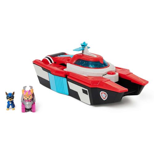 Veículo e Playset com Mini Figura - QG Marinho - Patrulha Canina - Um Filme Superpoderoso - Pup Squad - Sunny