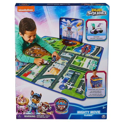 Tapete Playmat 2 em 1 com Carinhos - Patrulha Canina - Um Filme Superpoderoso - Pup Squad - 103 cm x 76 cm - Sunny