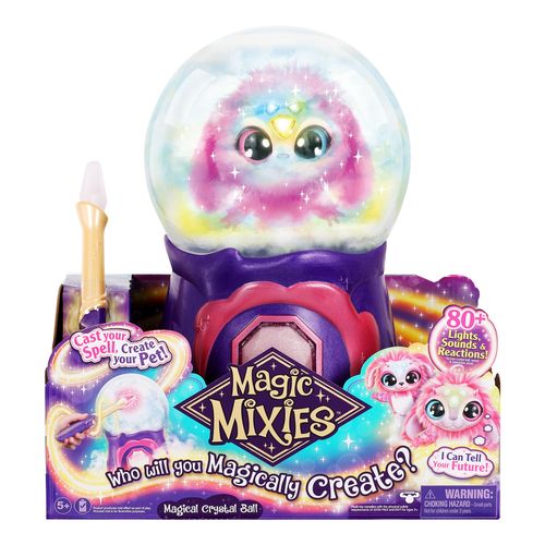 Bola de Cristal com Pelúcia Interativa - Magic Mixies - Rosa - Com Luz e Som - Candide