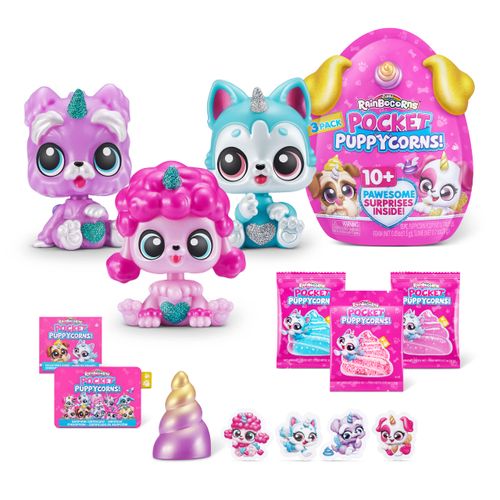 Mini Figuras Surpresa - Rainbocorns - Pocket - Puppycorns - Fun
