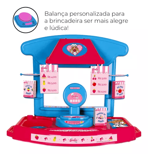 Playset Mercadinho - Barbie Chef - Cotiplás