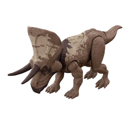 Dinossauro Articulado - Zuniceratops - Strike Attack - Dino Trackers - Jurassic World - 17 cm - Mattel