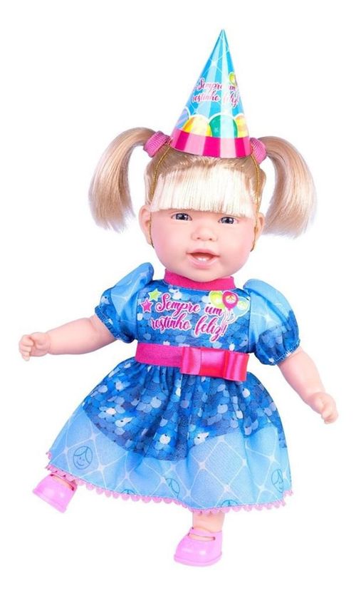 Boneca Reborn - Sonho Azul - Feliz Aniversário - Sortido - 39 cm - Cotiplás