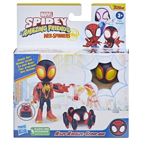 Mini Figura com Acessórios - Miles Morales - Spidey and His Amazing Friends - 10 cm - Hasbro