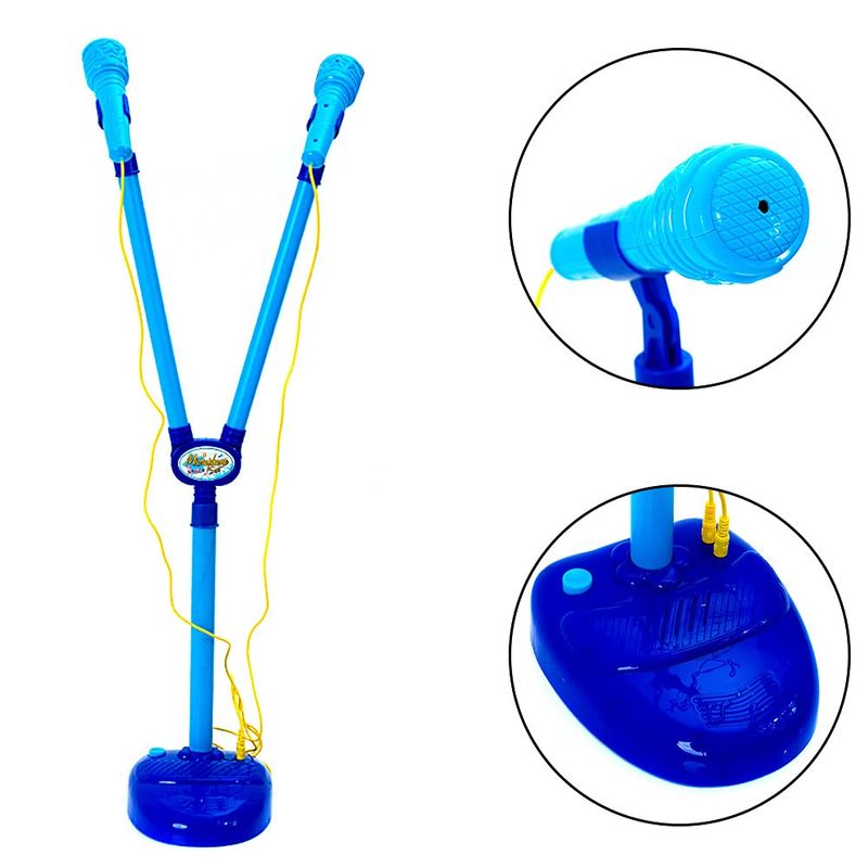 STISL184---Microfone-Duplo-com-Pedestal---Music-Hero---Luz-e-Som---ST-Import-2