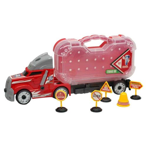 Caminhão com Maleta de Ferramentas - Truck Blocks World - Luz e Som - Yestoys