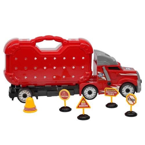 Caminhão com Maleta de Ferramentas - Truck Blocks World - Luz e Som - Yestoys