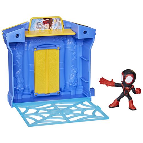 Playset com Mina Figura - Banco - Vida Urbana - Spidey and His Amazing Friends - Hasbro