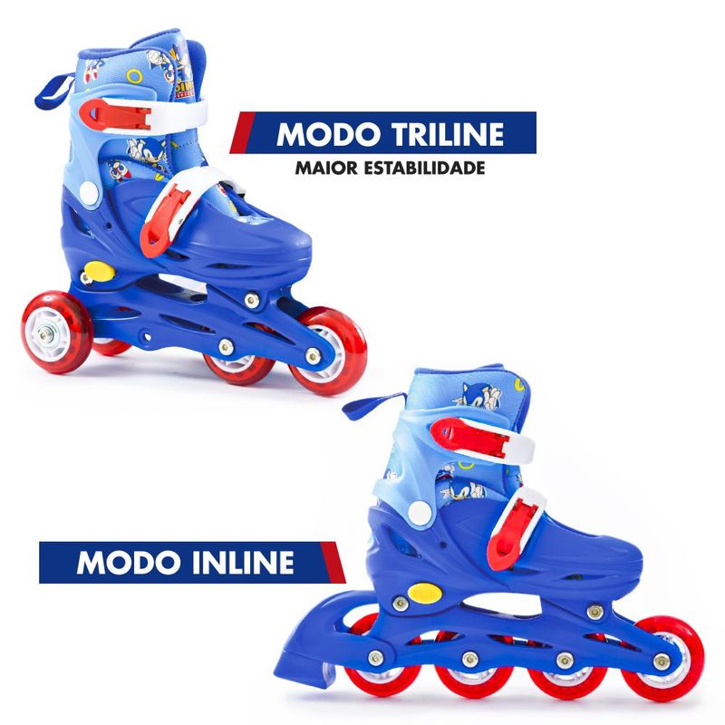 Patins-Inline-com-Kit-de-Protecao---Sonic-The-Hedgehog---Tamanho-28-ao-31---BBR-Toys-8