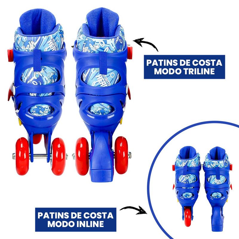 Patins-Inline-com-Kit-de-Protecao---Sonic-The-Hedgehog---Tamanho-32-a-35---BBR-Toys-1--6
