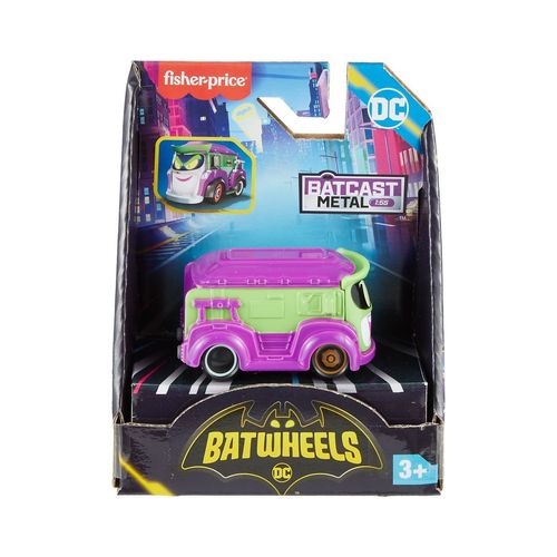 Carrinho Batwheels - Prank com a Van do The Joker - Batcast Metal - 1:55 - DC - Fisher-Price