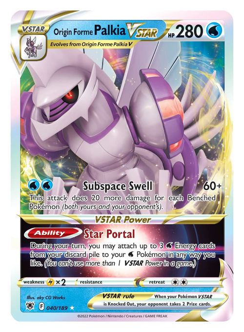 Box de Cartas Pokémon - Palkia Forma Origem V-Astro - Batalha de Liga - Copag