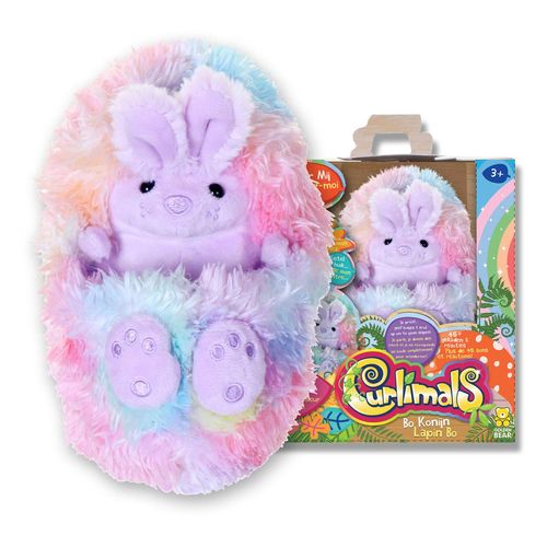 Pelúcia Interativa - Bo a Coelhinha - Curlimals - 45 Sons e Reações - 14 cm - Fun