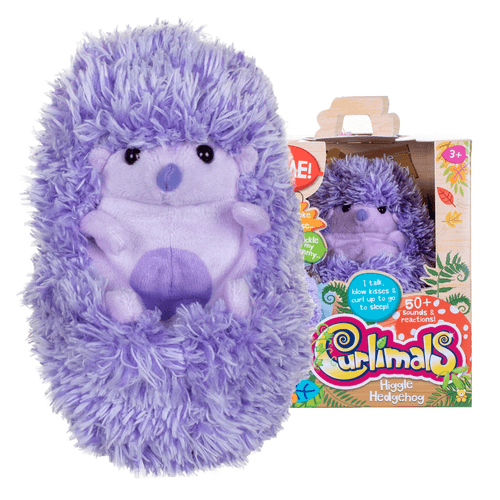 Pelúcia Interativa - Higgle o Ouriço - Curlimals - 45 Sons e Reações - 14 cm - Fun