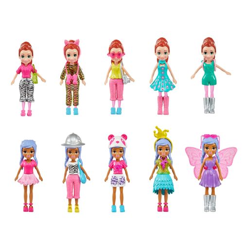 Conjunto Polly Pocket com Mini Bonecas - Super Armário De Animais - Estojo - Mattel