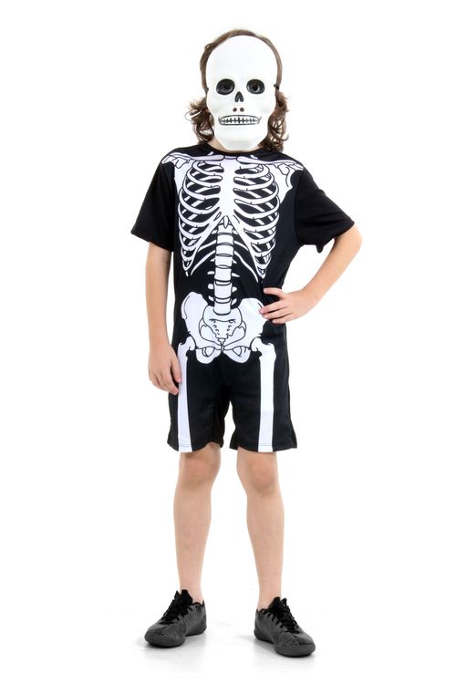 Fantasia Infantil - Esqueleto Pop - Tamanho M - Sula