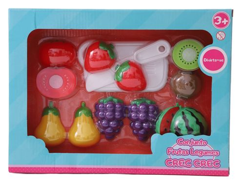 Conjunto de Frutas e Legumes - Crec Crec - Sortido - ST Import
