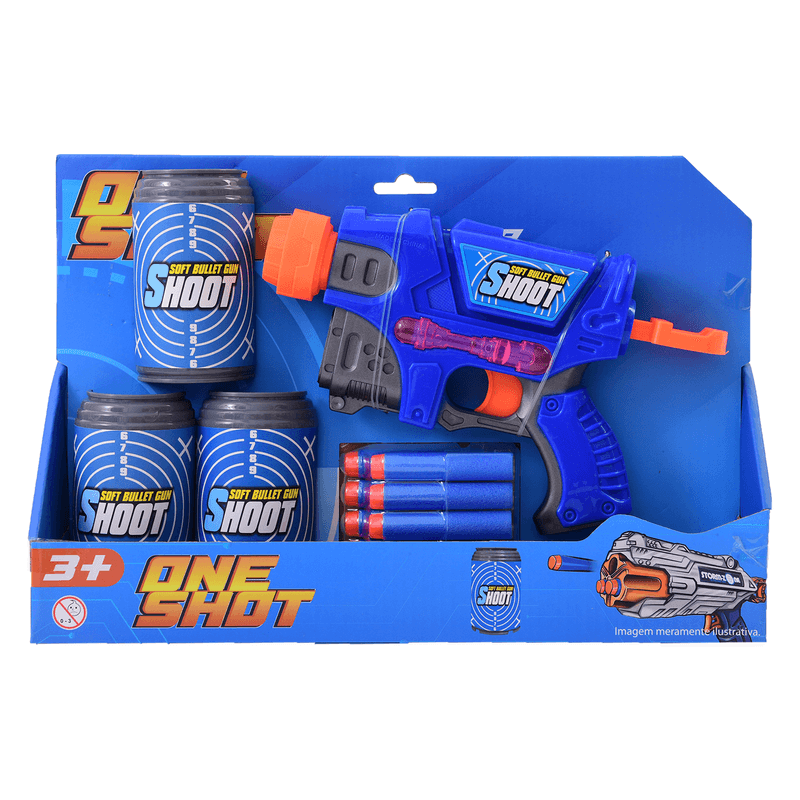 Lancador-de-Dardos-com-Alvos---One-Shot---Soft-Bullet-Gun-Shoot---Sortido---22-cm---ST-Import-2