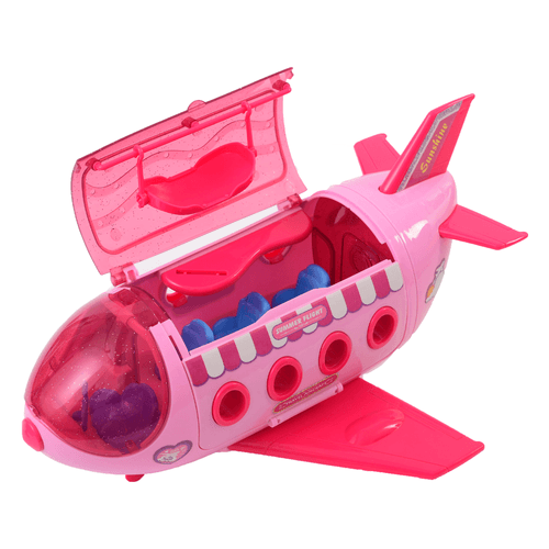 Avião com Mini Figuras - My Little Girls - Com Luz - ST Import