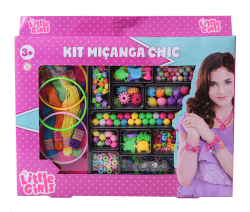 Conjunto de Acessórios - Kit Miçangas Chic - My Little Girls - ST Import