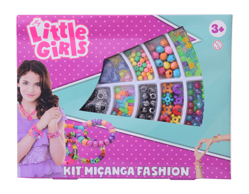 Conjunto de Acessórios - Kit Miçangas Fashion - My Little Girls - ST Import