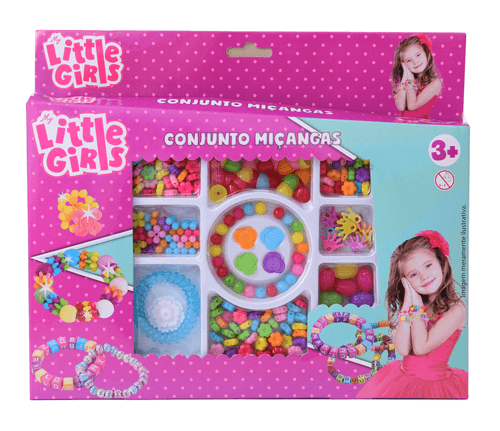 Conjunto de Acessórios - Conjunto Miçangas - My Little Girls - ST Import