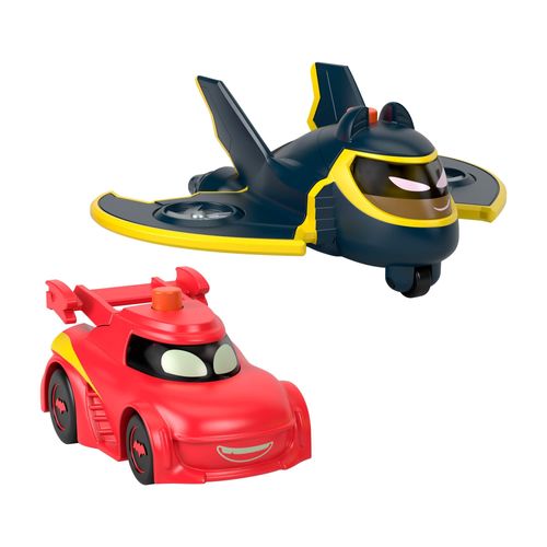 Conjunto com 2 Carrinhos Batwheels - Redbird And Batwing - Light-Up - 1:55 - DC Fisher-Price