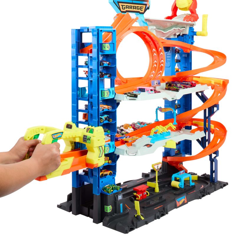 Pista-Hot-Wheels-com-Carrinhos---Ultimate-Garage---City---90-cm---Mattel-3