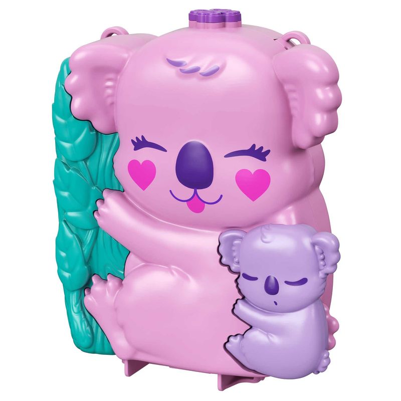 Playset-Polly-Pocket-com-Mini-Bonecas---Bolsa-Aventuras-do-Coala---Estojo---Mattel-3