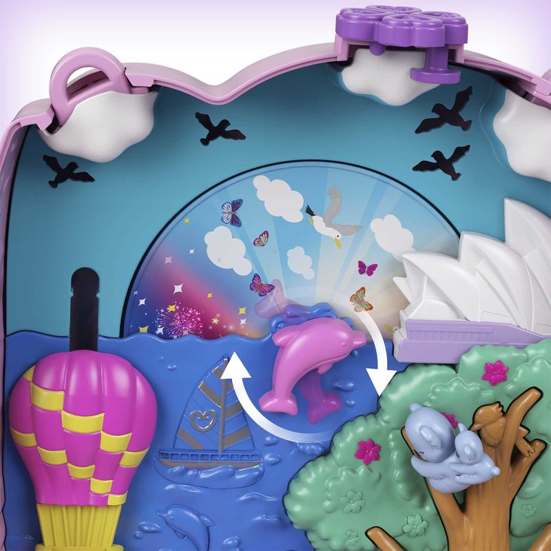 Playset-Polly-Pocket-com-Mini-Bonecas---Bolsa-Aventuras-do-Coala---Estojo---Mattel-4
