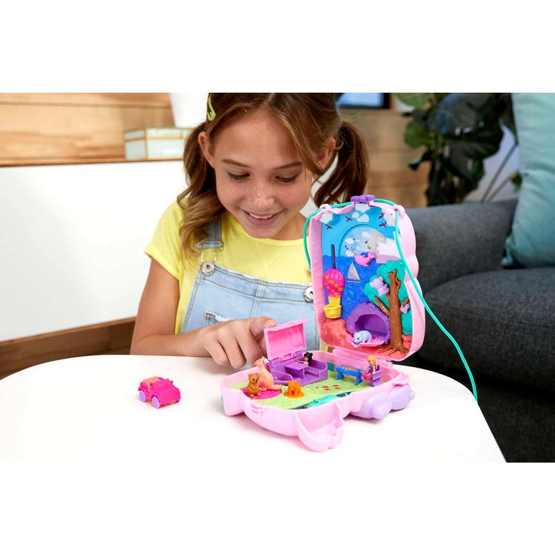 Playset-Polly-Pocket-com-Mini-Bonecas---Bolsa-Aventuras-do-Coala---Estojo---Mattel-6