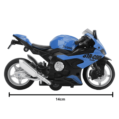 Miniatura Moto com Fricção - S1000 - Motorcycle - Luz e Som - Sortido - 1:16 - 14 cm - Yestoys