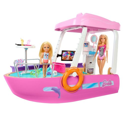 Barco Dos Sonhos Barbie - Piscina e Toboágua - 110 cm - Mattel