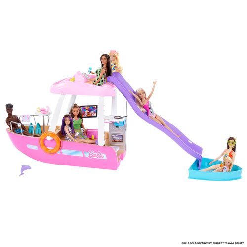 Barco Dos Sonhos Barbie - Piscina e Toboágua - 110 cm - Mattel