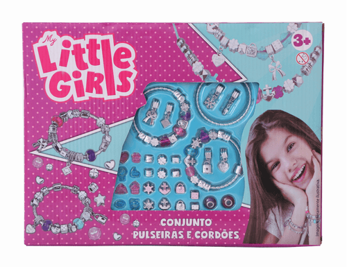 Kit Miçangas - Pulseiras Brilhantes - My Little Girls