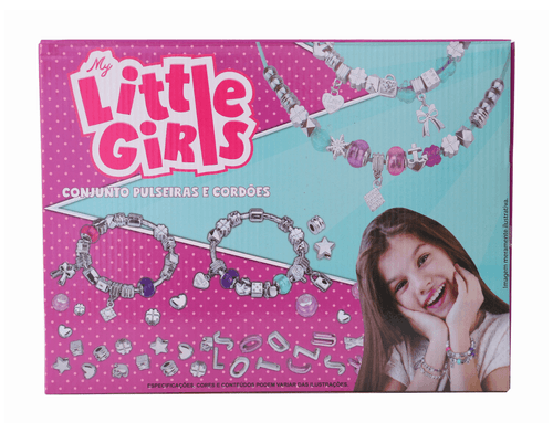 Kit Miçangas - Pulseiras Brilhantes - My Little Girls