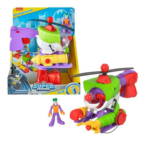 Helicóptero Robô do Coringa - DC Super Friends - Imaginext - 25 cm - Fisher-Price